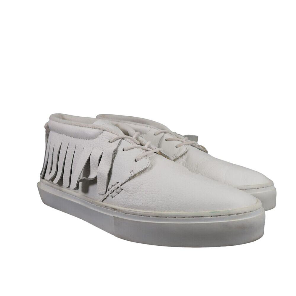 Clear Weather Shoes Mens 11 Sneaker Chukka Boot One O One White Leather Casual